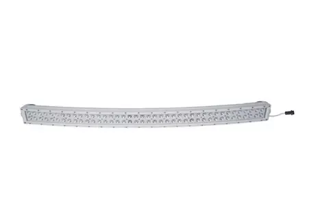 40 Inch LED Light Bar Marine Grade Wrap Around White Shell Dual Row Curved Light Bar with 240-Watt 80 x 3W High Intensity CREE LEDs Marine Sport Must Have
