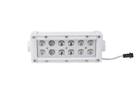 6.5 Inch LED Light Bar Marine Grade Dual Row Straight Light Bar with 36-Watt 12 x 3W High Intensity CREE LEDs Marine Sport Trusted Brand