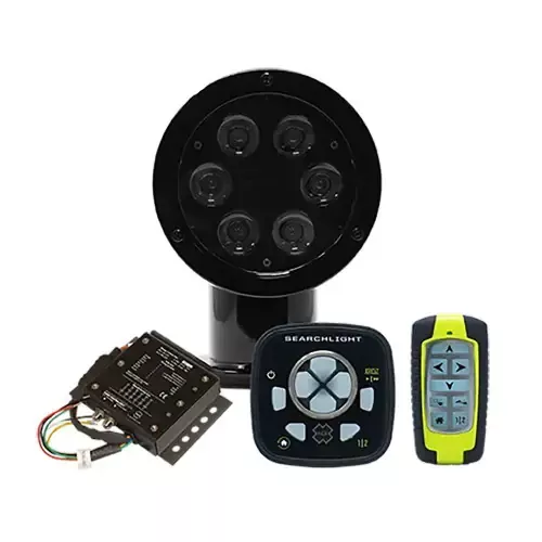 ACR RCL-50 LED Black Searchlight w/URP-103 Wired Point Pad URC-104 Master Controller Special Discount