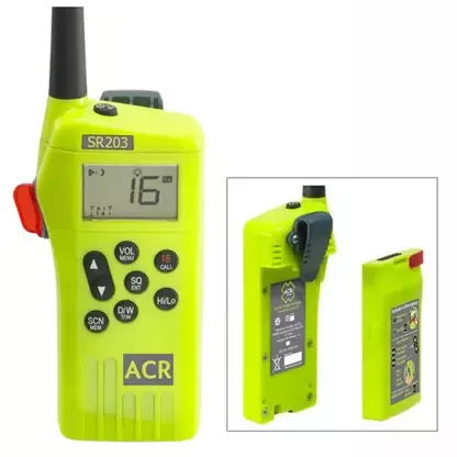 ACR SR203 VHF Handheld Survival Radio Premium