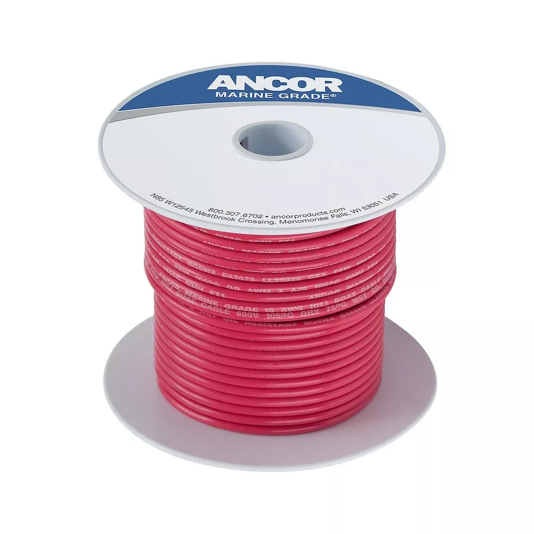 Ancor 25' #10 Red Tinned Copper [108802]
