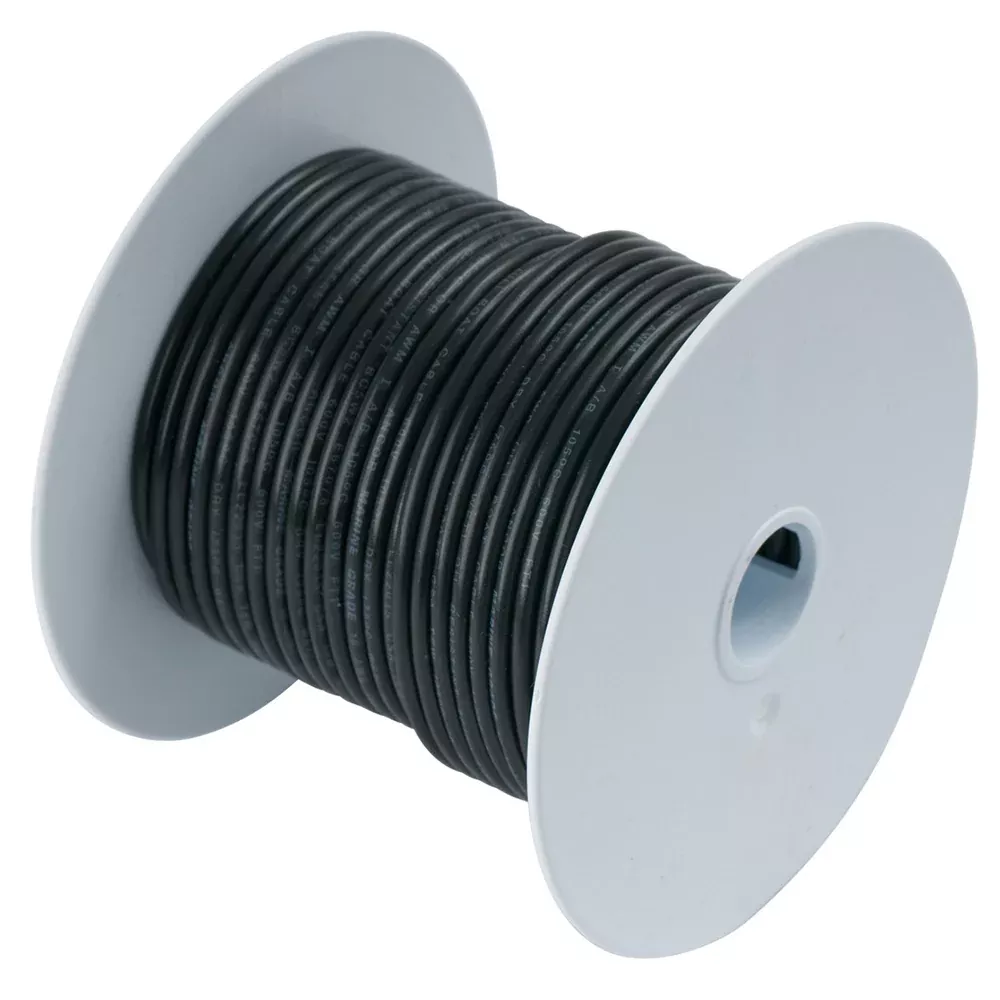 Ancor Black 1 /0 AWG Tinned Copper Battery Cable - 25' [116002]