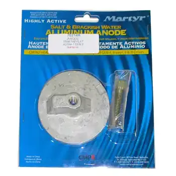 Anode,Flat Plate w/Bolt Alum New Release