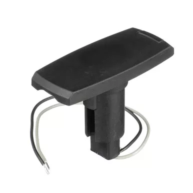 Attwood 910V Series Rectangle Base 2-Pin Black Composite Cover