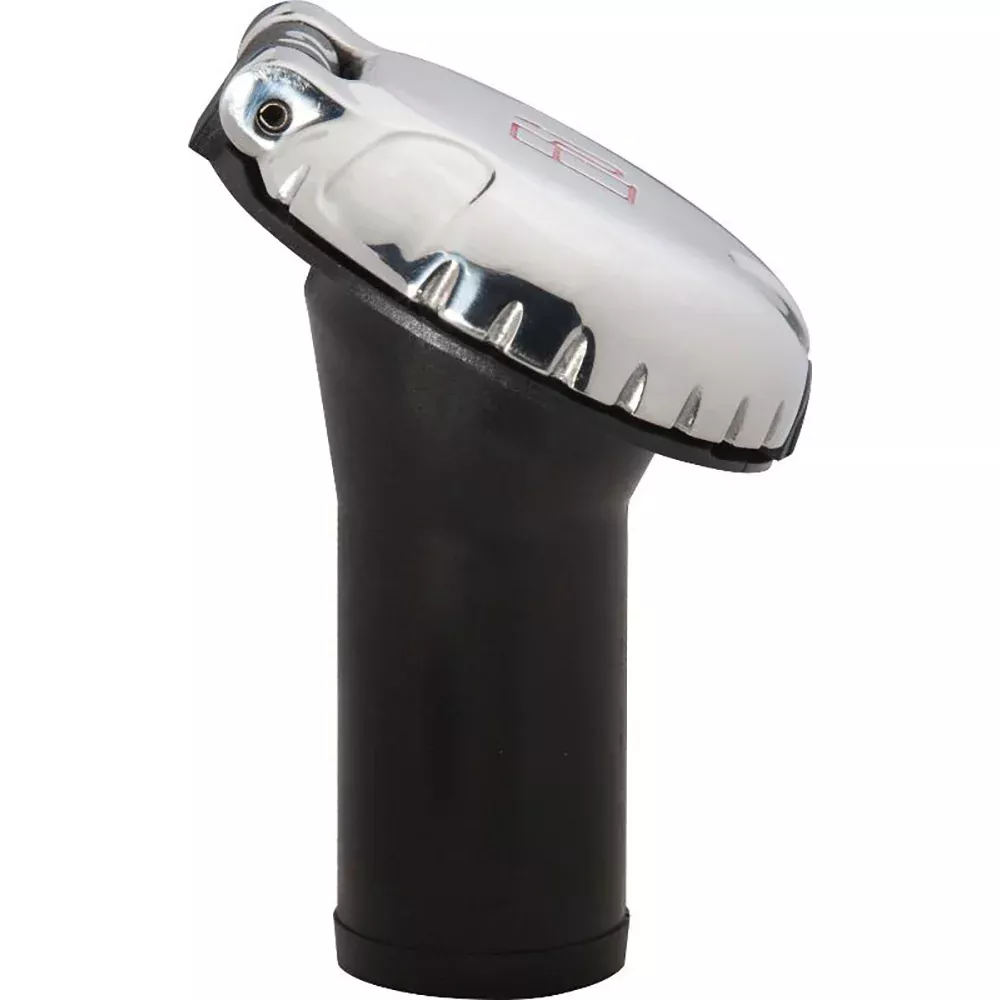 Attwood Deck Fill f/Carbon Canister System - Angled BodyScalloped Stainless Steel Cap