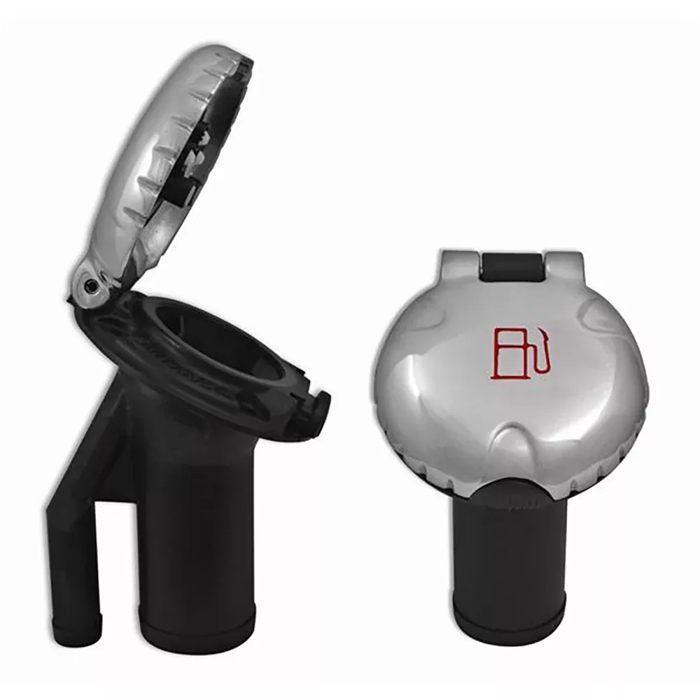 Attwood Deck Fill f/Pressure Relief Systems - Angled BodyScalloped Stainless Steel Cap