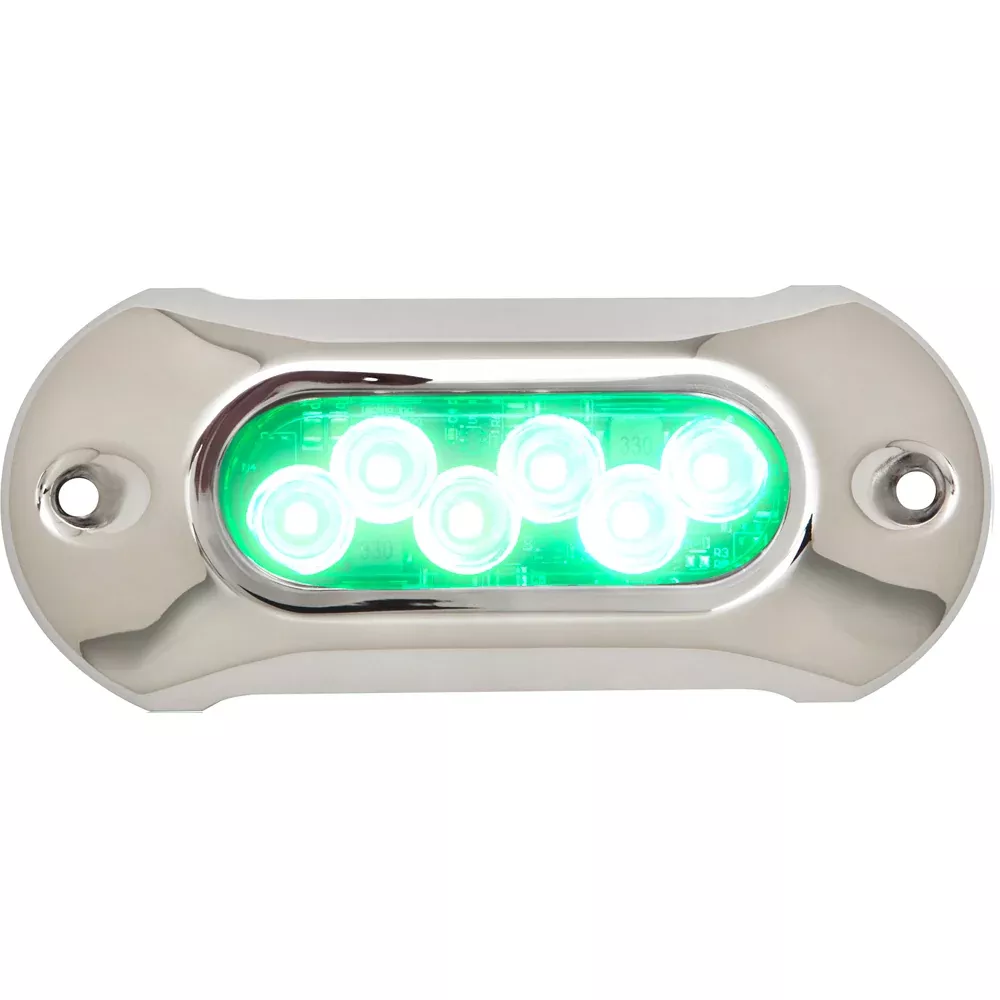 Attwood Light Armor Underwater LED Light - 6 LEDs - Green [65UW06G-7]