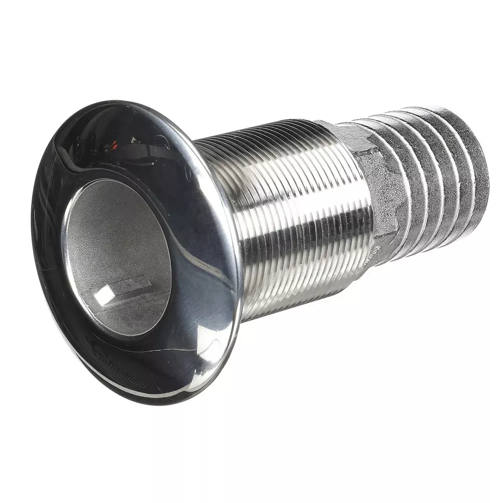 Attwood Stainless Steel Thru-Hull Standard Straight Barbed - 1-1 /2