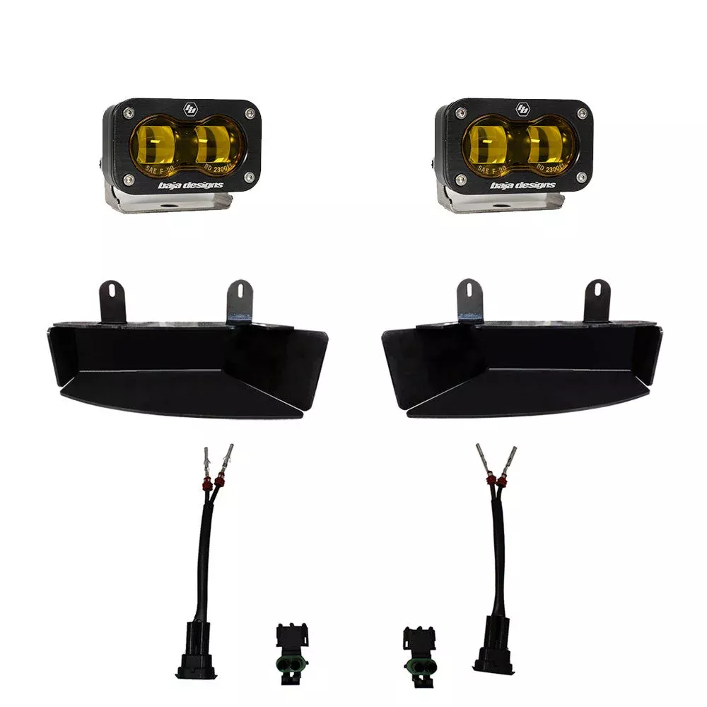 Baja Design Amber S2 Sae Fog Pocket Light Dodge [448170]