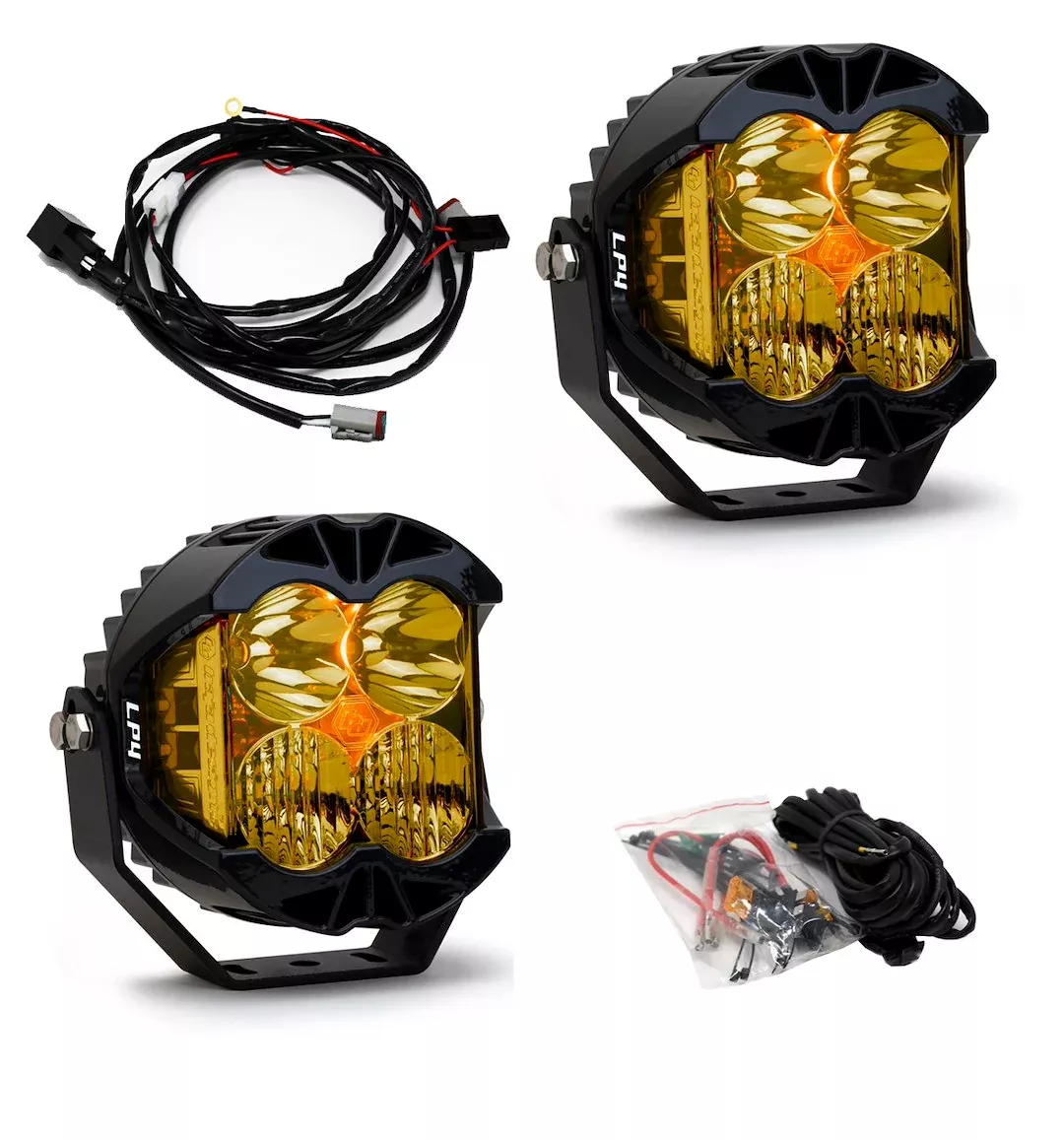 Baja Design Lp4 ProPair Amber Driving/Combo [297813]