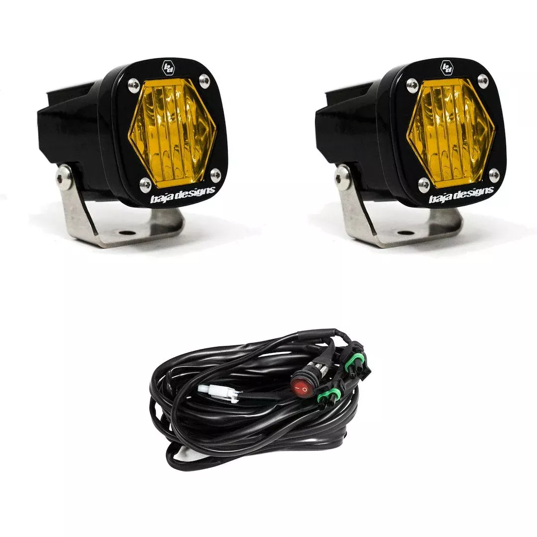 Baja Design S1Pair Amber Wide Cornering LED [387815]