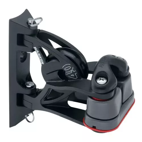 Bargain Harken 40mm Carbo Air Pivoting Lead Block w/Aluminum Cam-Matic Cleat [2156]
