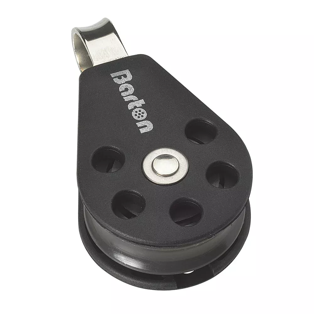 Barton Marine Size 3 45mm Plain Bearing Pulley Block Single With Fixed Eye [N03110]