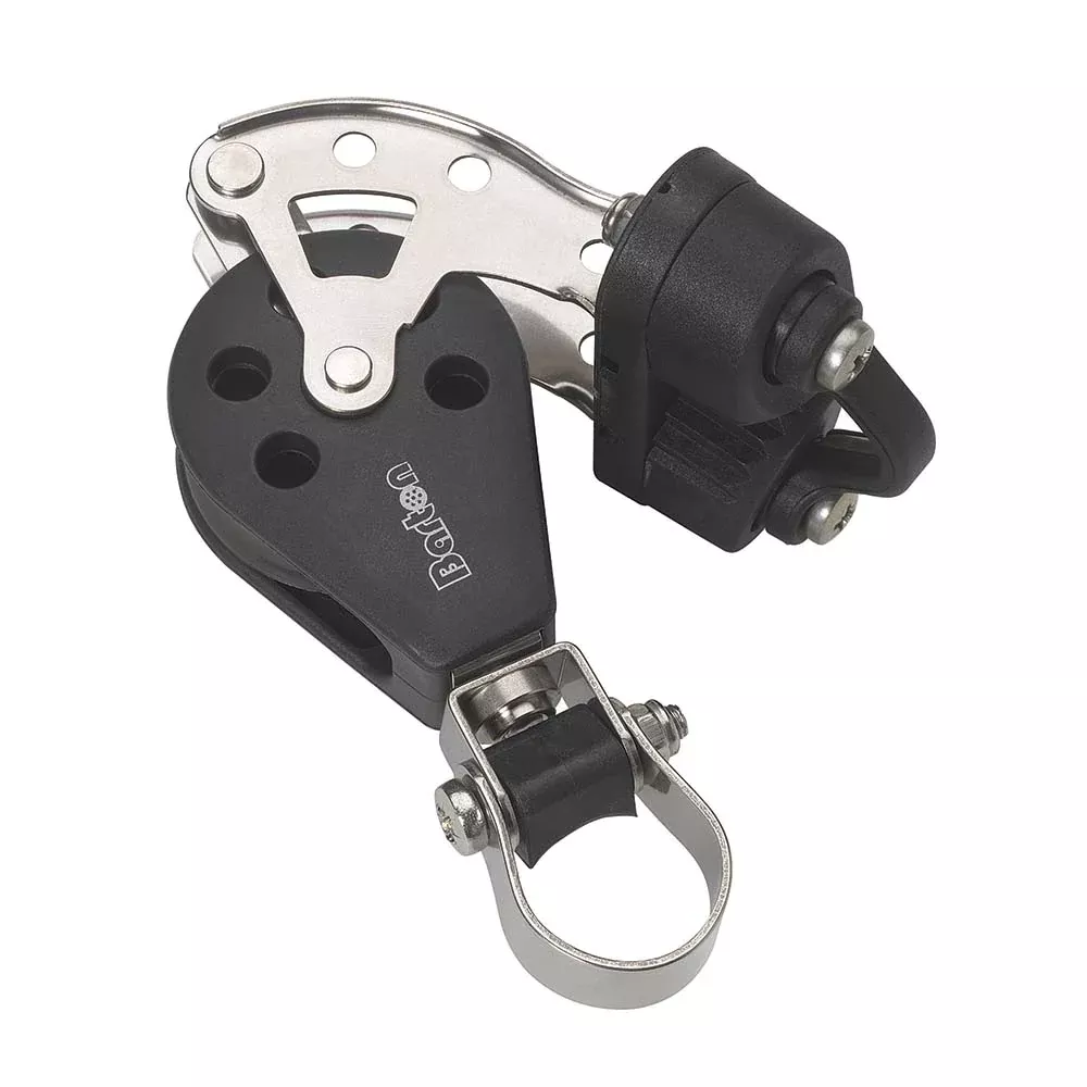 Barton Marine Size 3 Stanchion Lead Block - Single w/BecketCam Cleat
