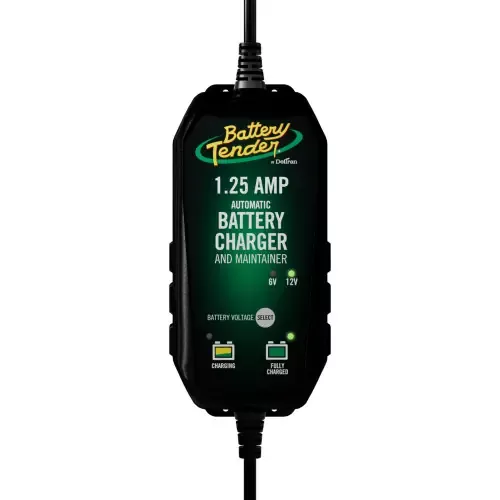 Battery Tender 6V/12V, 1.25A Selectable Battery Charger [022-0211-DL-WH] Latest
