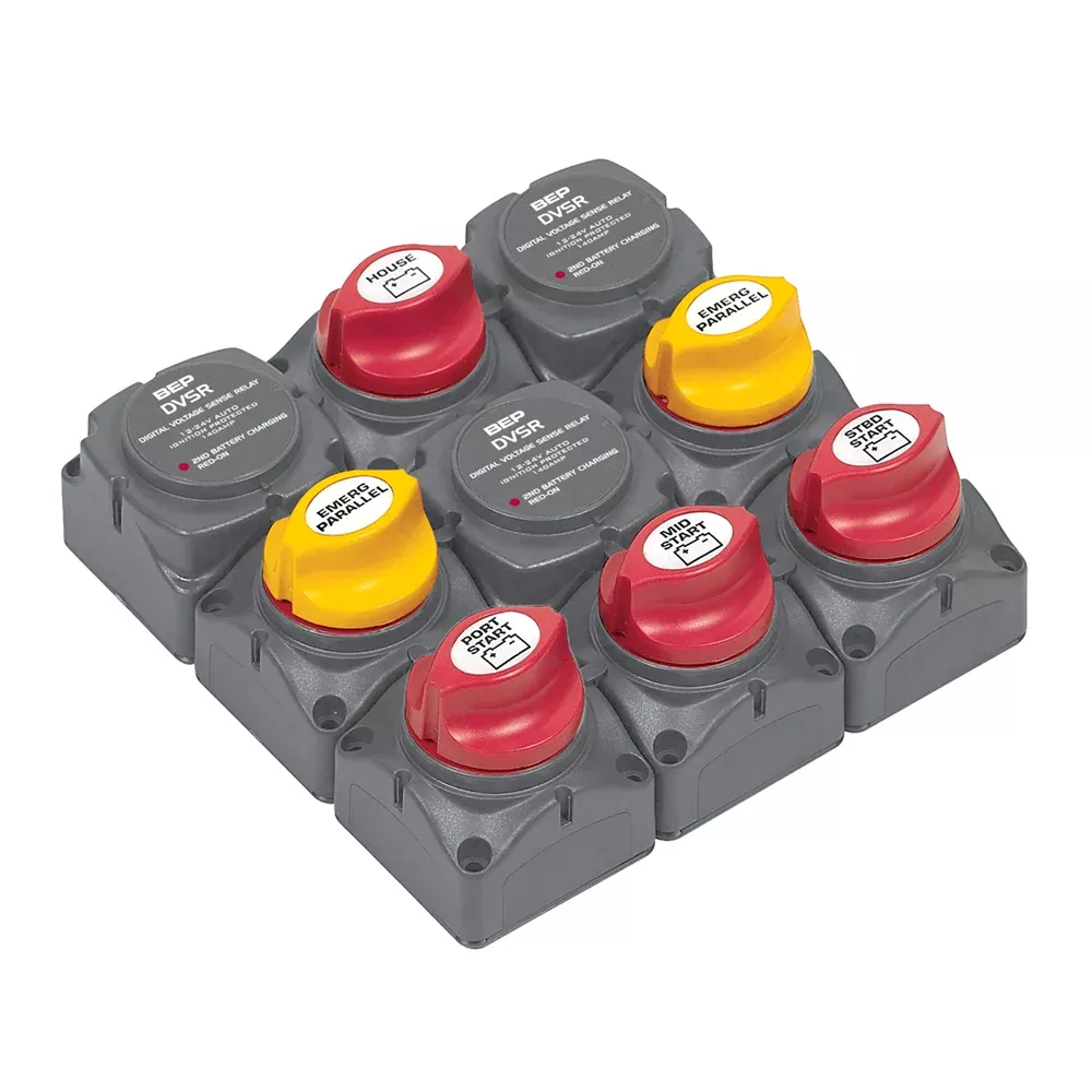 BEP Battery Distribution Cluster f /Triple Outboard Engine w /Four Battery Banks [719-140A-DVSR]