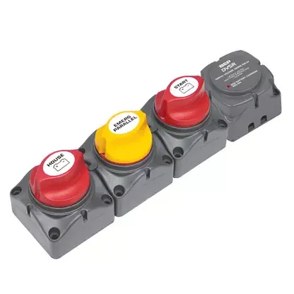 BEP Horizontal Battery Distribution Cluster f /Single Engine w /Two Battery Banks [716-H-140A-DVSR]