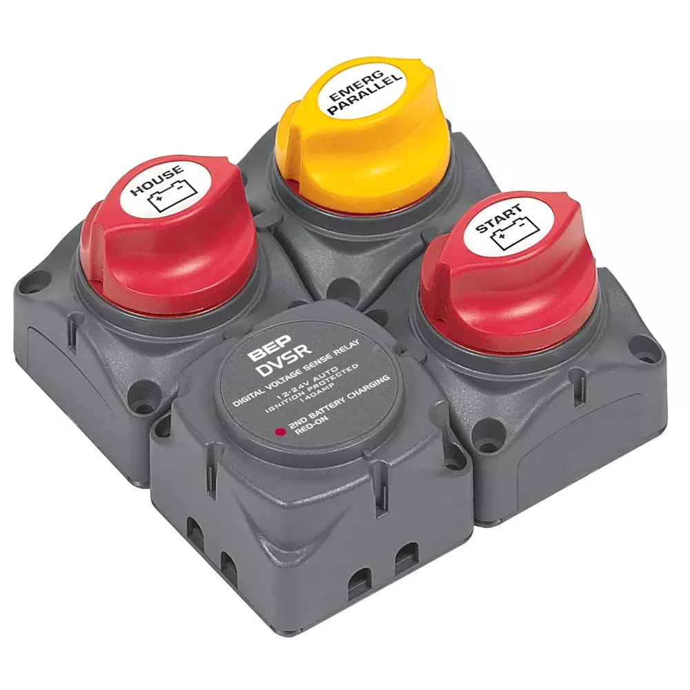 BEP Square Battery Distribution Cluster f /Single Engine w /Two Battery Banks [716-SQ-140A-DVSR]