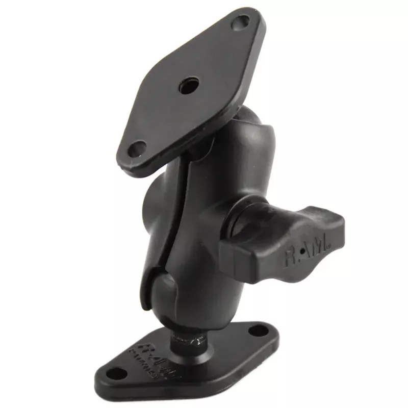Best Price RAM Mount 1″ Diameter Ball Mount w/Short Arm & 2 Diamond Bases [RAM-B-102U-A]
