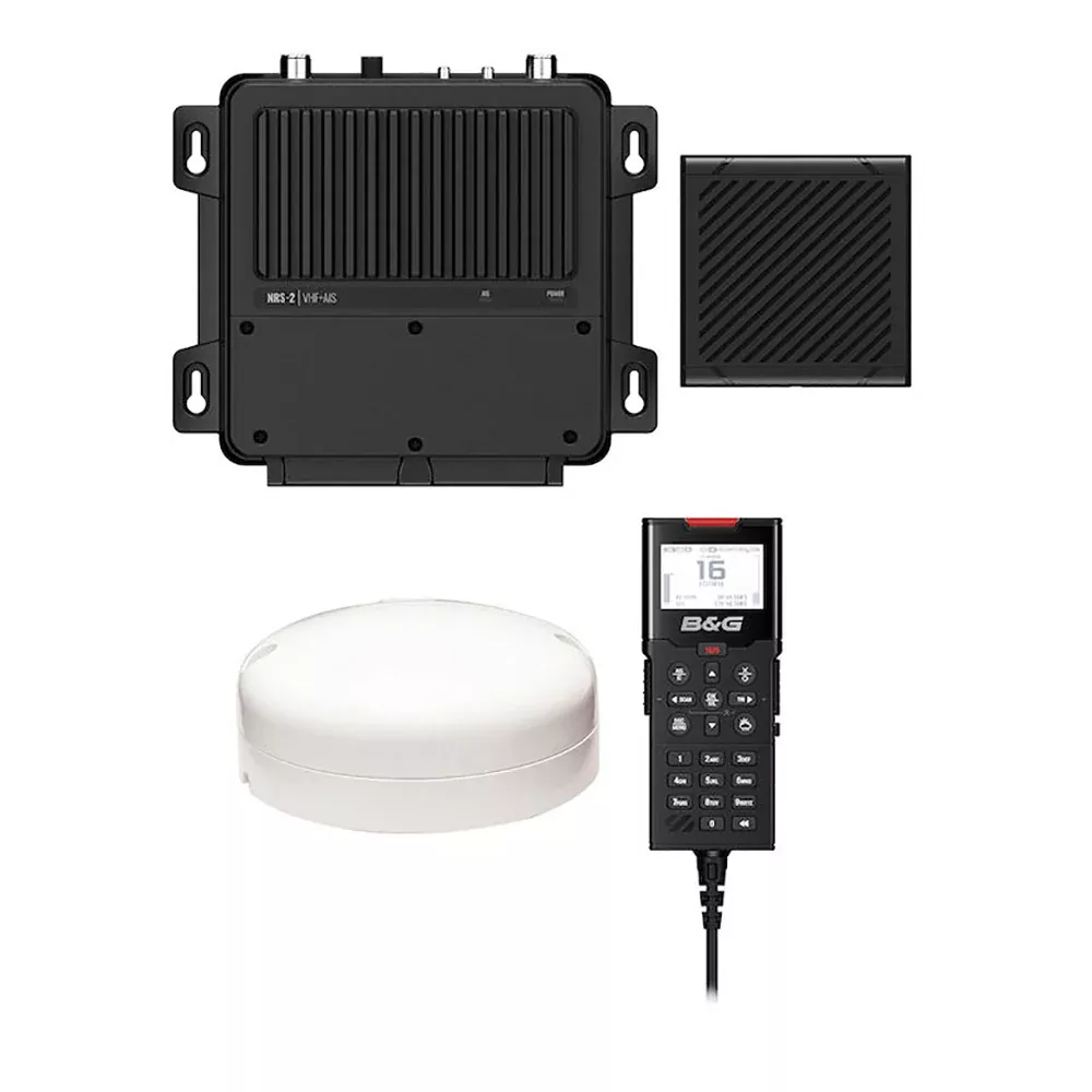 BG V100-B Black Box VHF Radio w/Built-In AIS TransmitterReceiverExternal GP-500 GPS Antenna [000-15793-001]