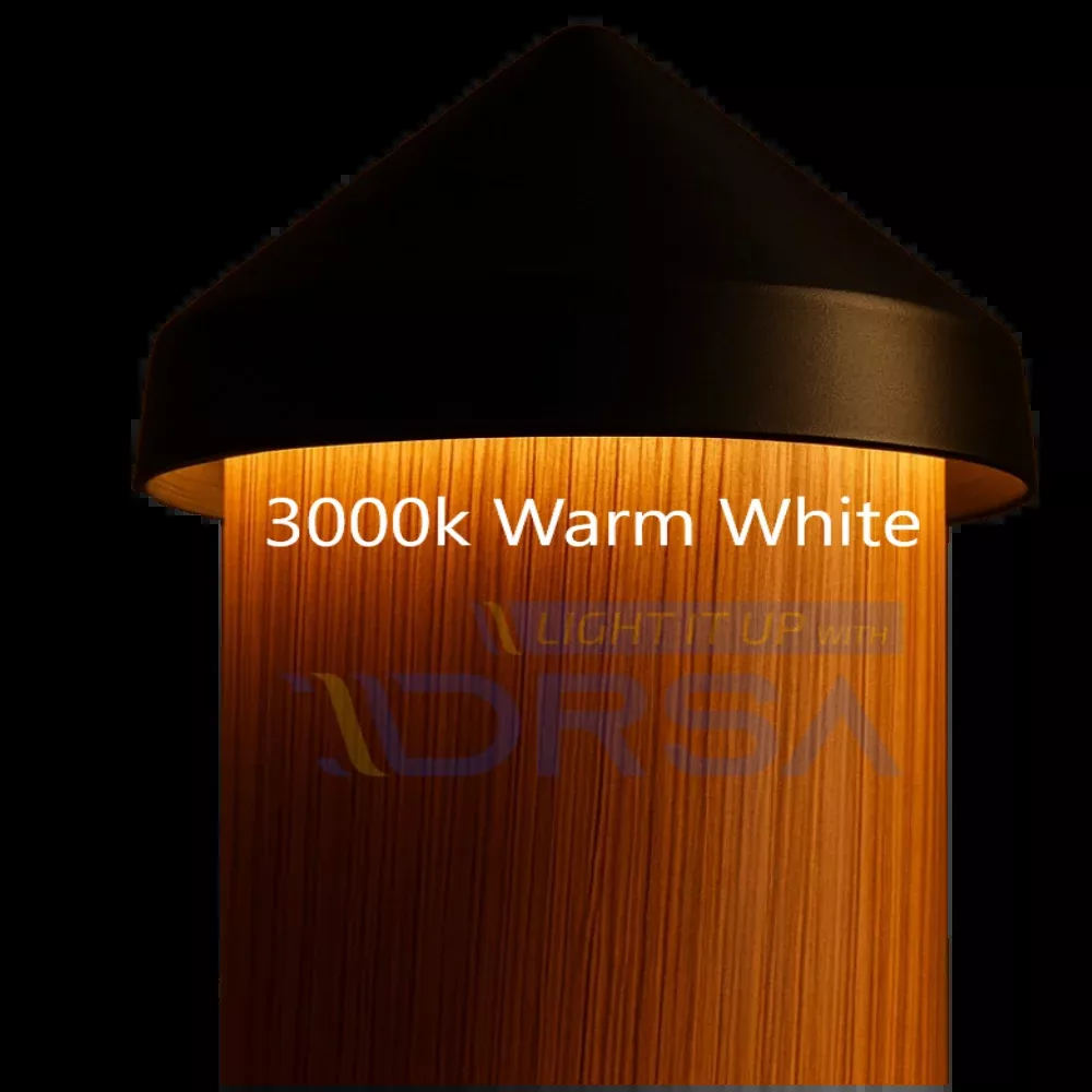 Black LED Dock Piling Light Cap Warm White – 12V DC Marine Lighting