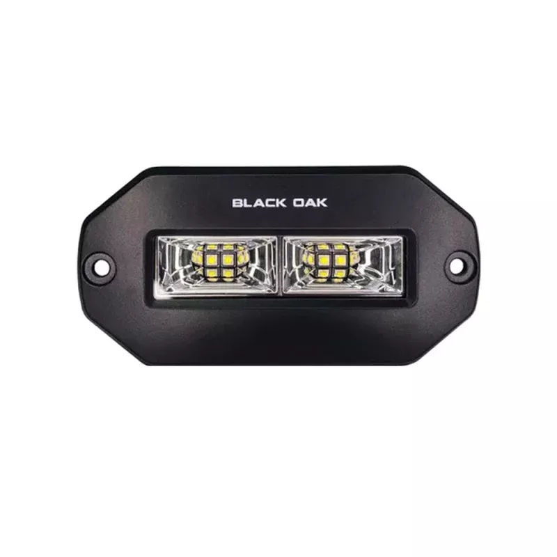 Black Oak 4" Marine Flush Mount Spreader Light - Black Housing - Pro Series 3.0 [4BFMSL-S]