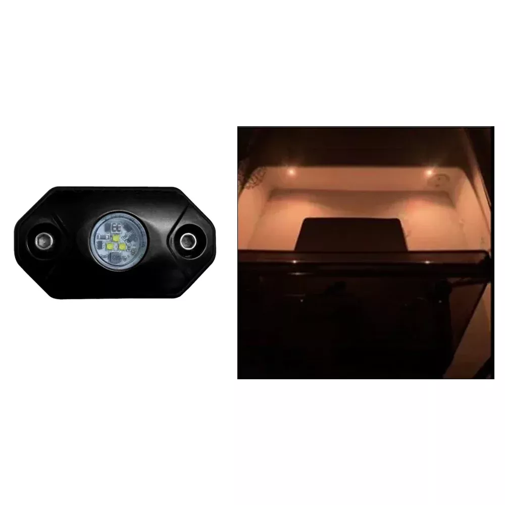 Black Oak Rock Accent Light - Amber - Black Housing[RL-A]