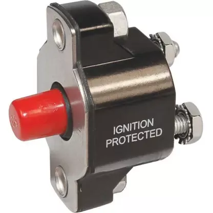 Blue Sea 2143 Medium Duty Push Button Reset-Only – 60A Best Seller