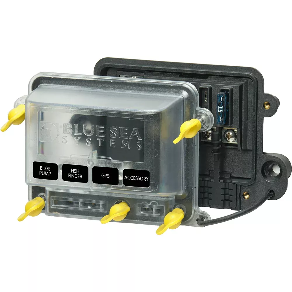 Blue Sea 5056100 - Water Resistant ST-Blade Fuse Block w /Cover [5056100]