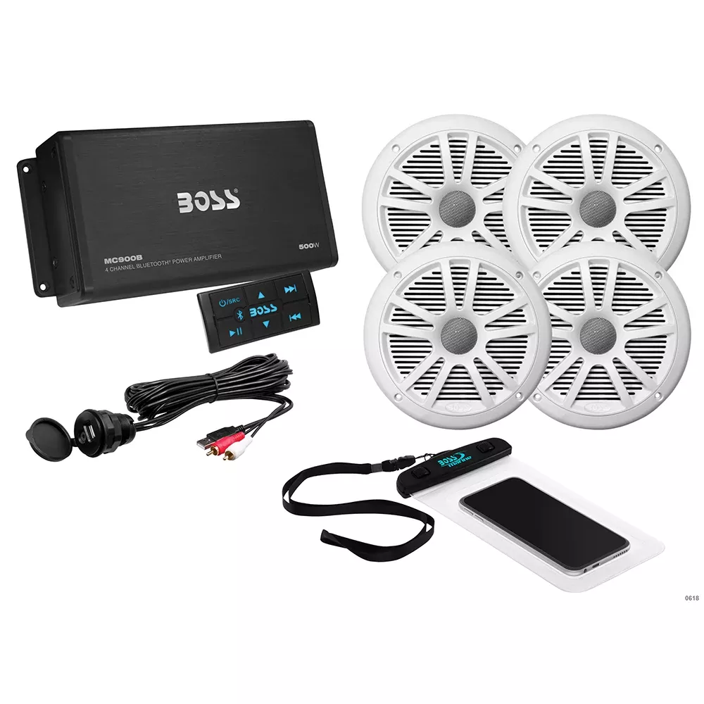Boss Audio ASK904B.64 4 Channel Amplifier2 Pairs of 6.5