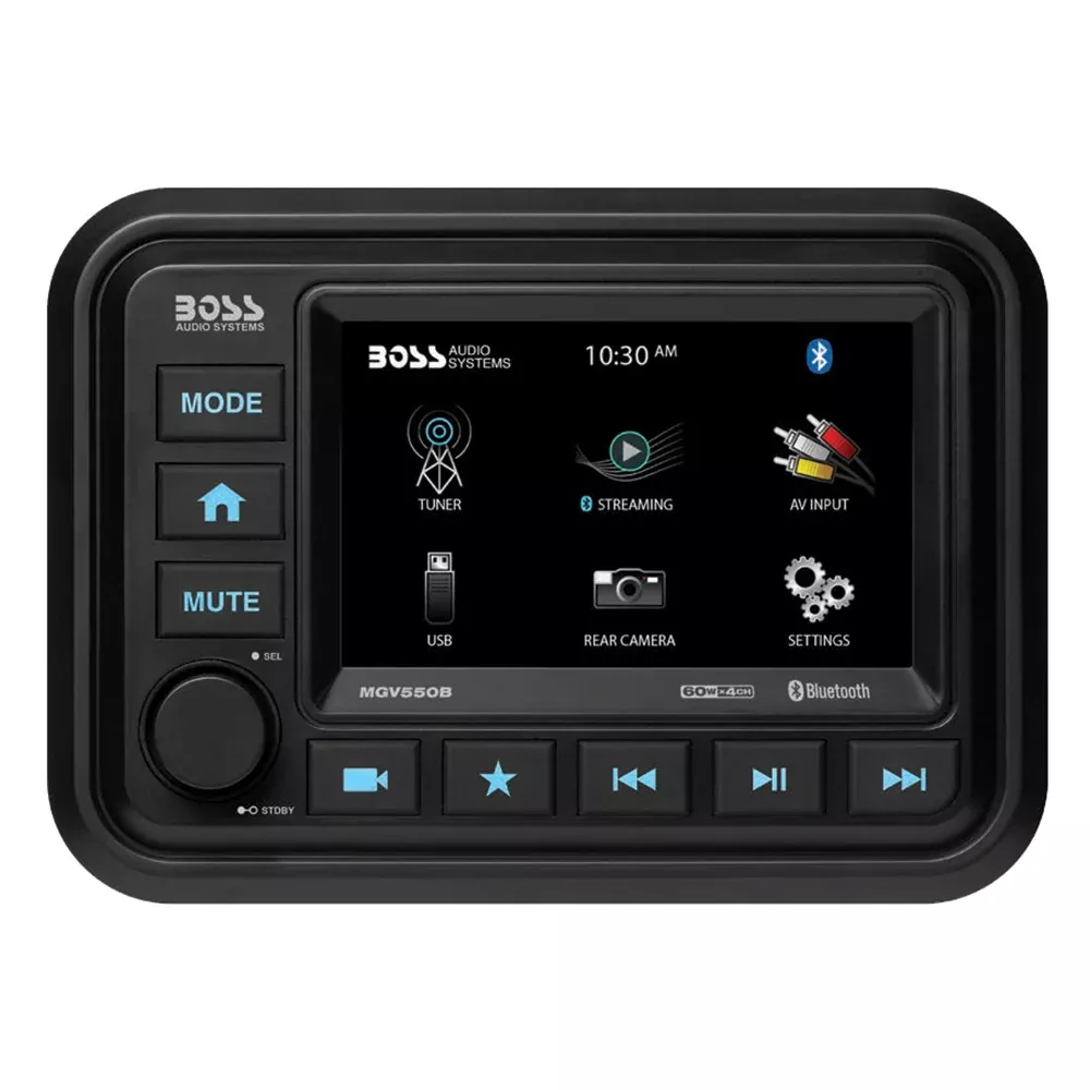 Boss Audio MGV550B Marine Stereo w /AM /FM /BT /Rear Camera [MGV550B]
