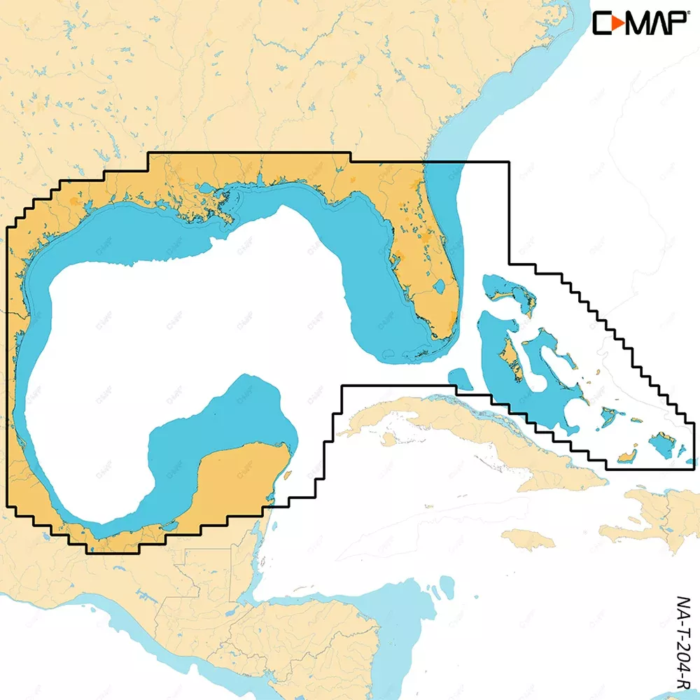 C-MAP REVEAL X - Gulf of MexicoBahamas [M-NA-T-204-R-MS]