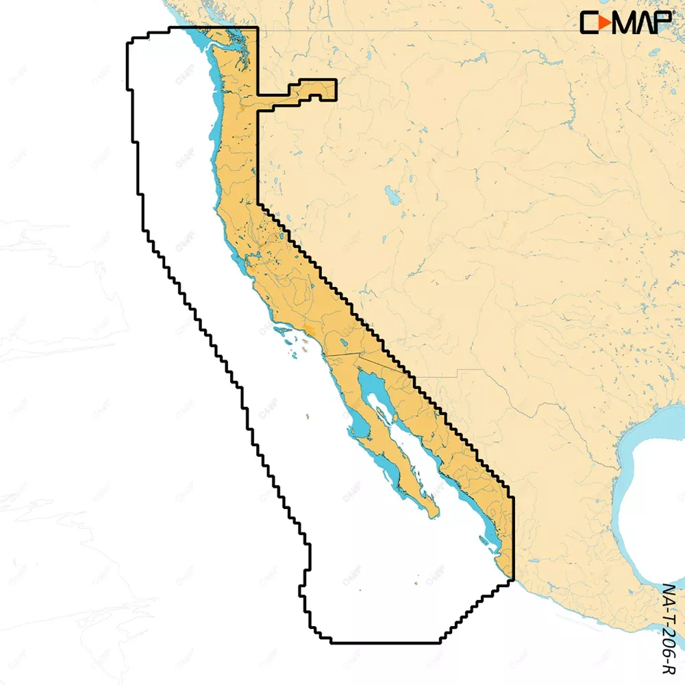 C-MAP REVEAL X - U.S. West CoatBaja California [M-NA-T-206-R-MS]
