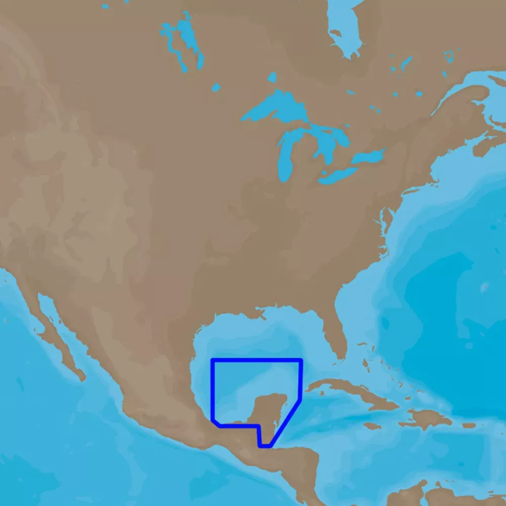 C-MAP4D NA-947 Coatzacoalcos, MX to Honduras Bay, GT [M-NA-D947-MS]