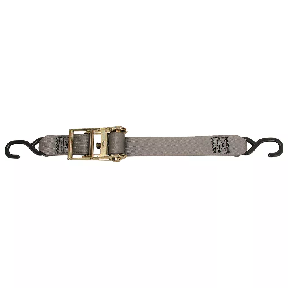 CargoBuckle Multipurpose Ratchet Strap Tie-Down w /S-Hooks - 2