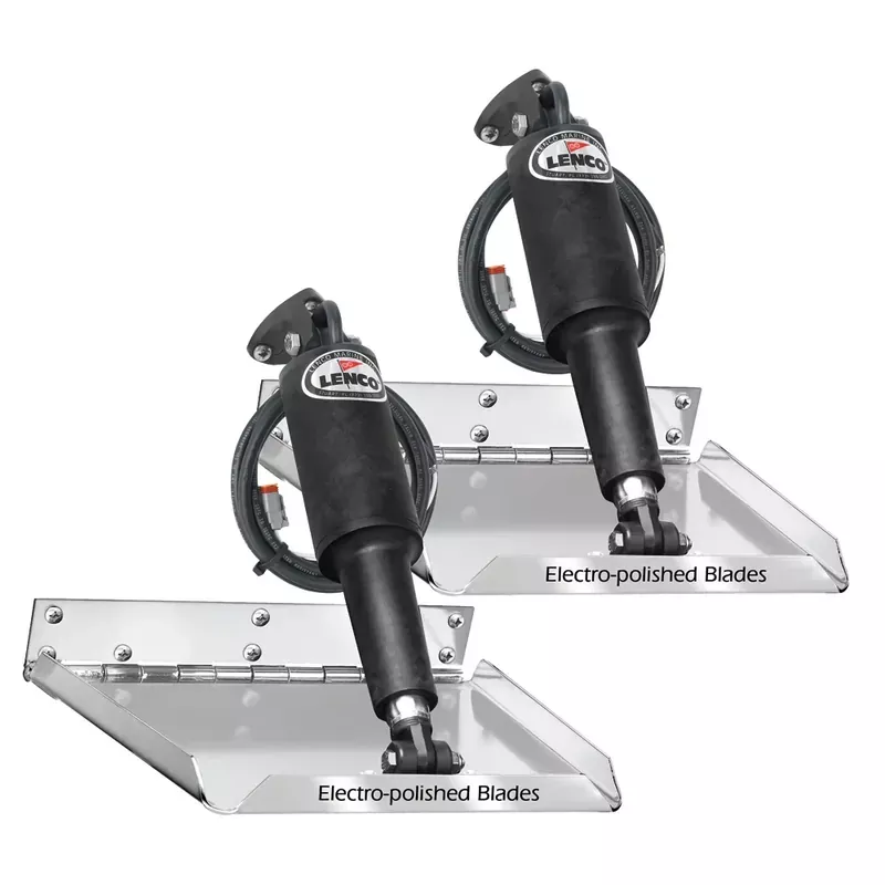 Clearance Lenco 18″ x 14″ Standard Performance Trim Tab Kit w/o Switch Kit 12V [15040-101]