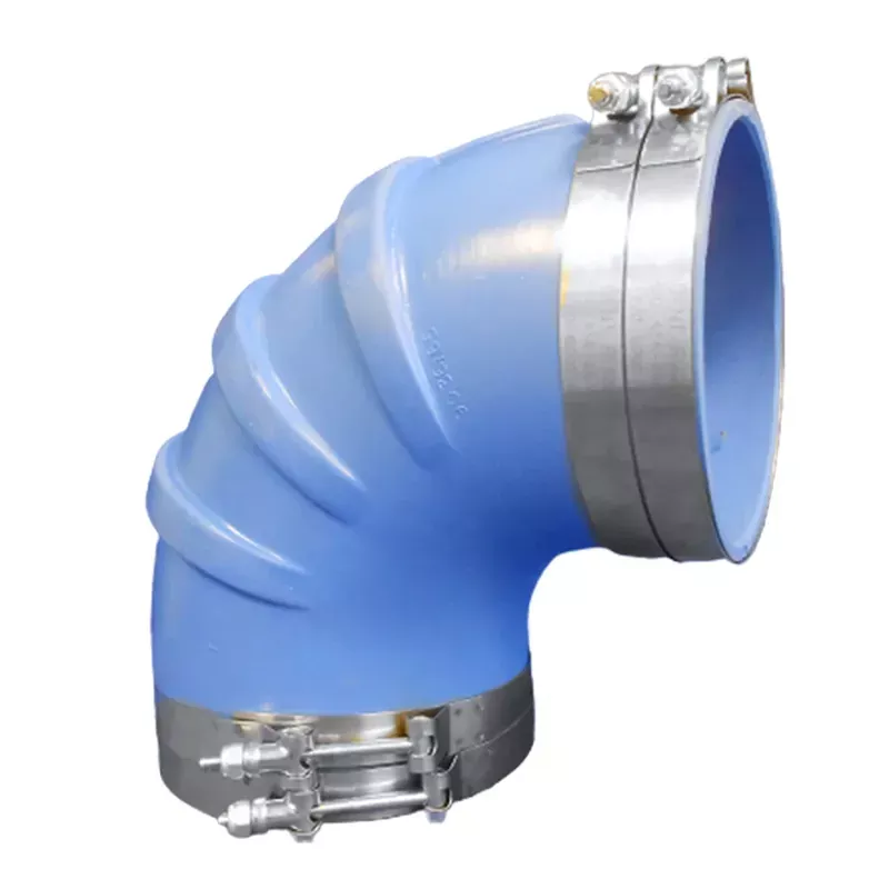 Crafted Trident Marine 4″ ID 90-Degree Blue Silicone Molded Wet Exhaust Elbow w/4 T-Bolt Clamps [290V4000-S/S]