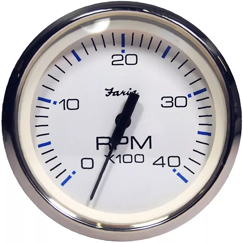 Faria Chesapeake White SS 4″ Tachometer – 4000 RPM (Diesel) (Magnetic Pick-Up) [33818] New Arrival