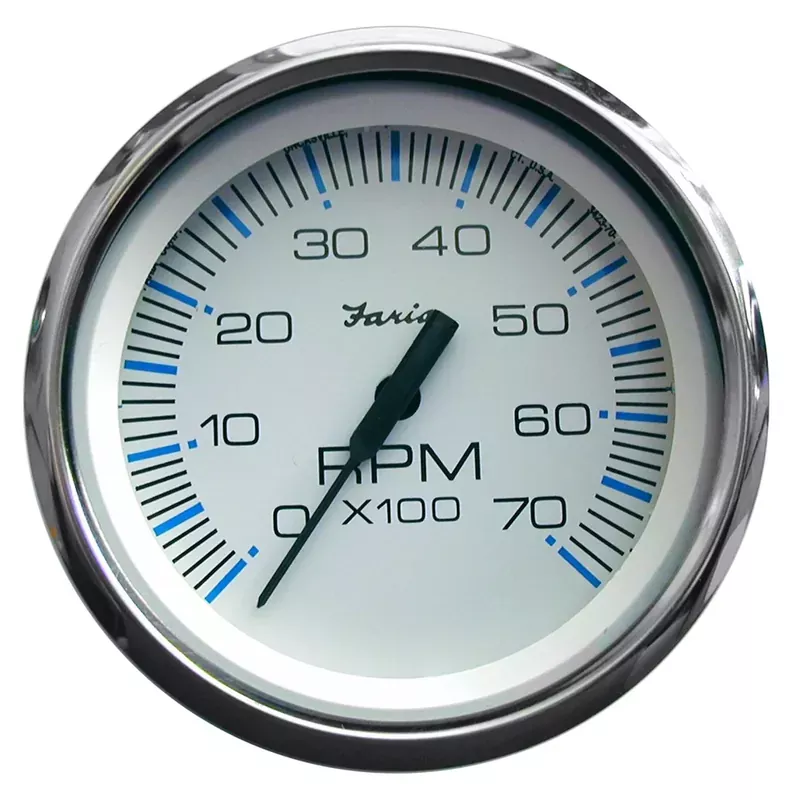 Faria Chesapeake White SS 4″ Tachometer – 7000 RPM (Gas) (All Outboards) [33817] Mega Sale