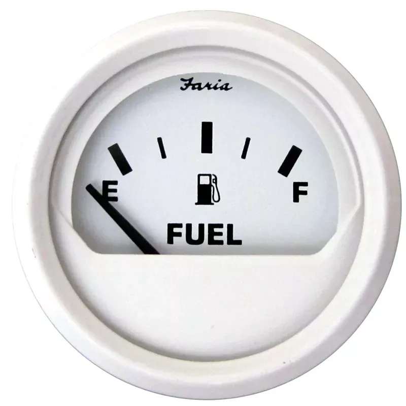 Faria Dress White 2″ Fuel Level Gauge (E-1/2-F) [13101] Bargain