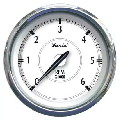 Faria Newport SS 4″ Tachometer f/Gas Inboard/Outboard – 0 to 6000 RPM – 45002 Popular