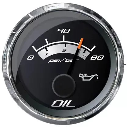 Faria Platinum 2″ Oil Pressure Gauge – 80 PSI – 22024 Today Only