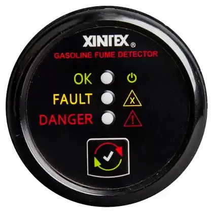 Fireboy-Xintex Gasoline Fume Detector – Black Bezel – 12/24V – G-1B-R Next Day Delivery