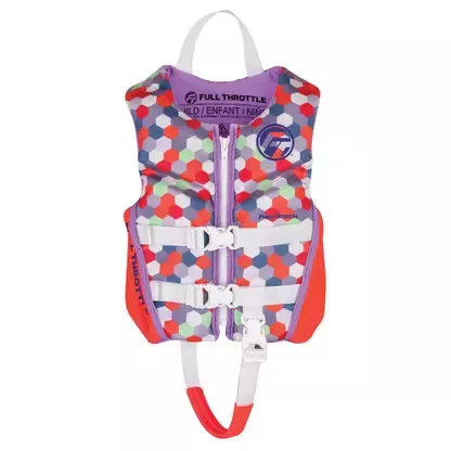 Full Throttle Child Rapid-Dry Flex-Back Life Jacket – Pink – 142500-105-001-22 Hassle-Free Returns