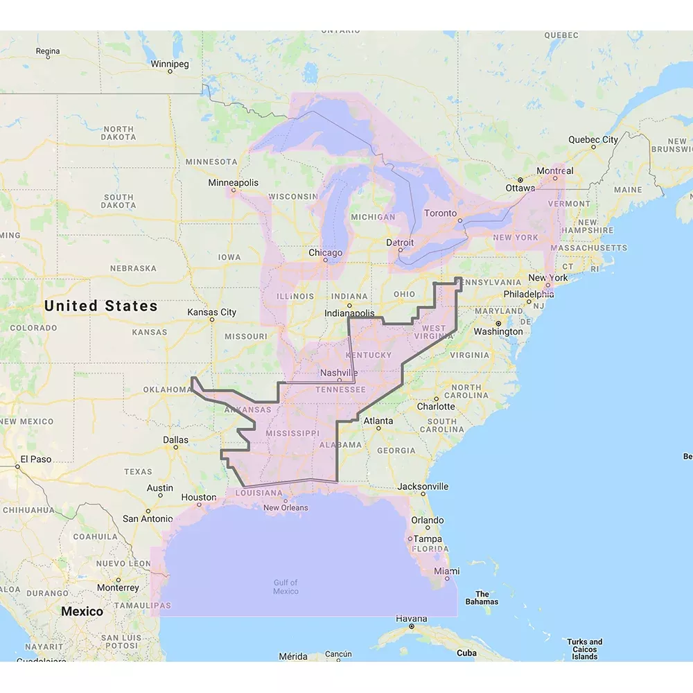 Furuno Gulf of Mexico, Great LakesRivers - Vector ChartStandard Resolution Satellite Photos f/Part of the Great Lakes - Unlock Code