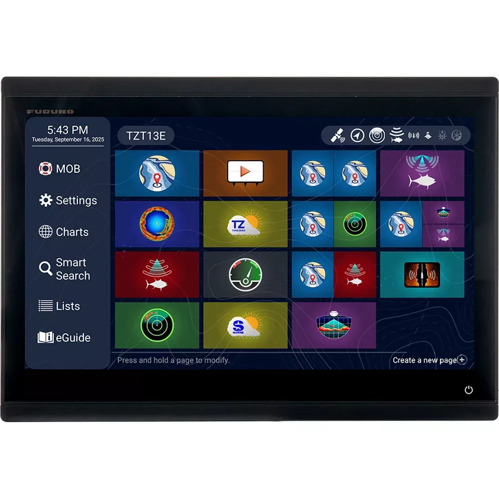 Furuno TZT13E Multi-Function Display Fishfinder/Chartplotter [TZT13E]