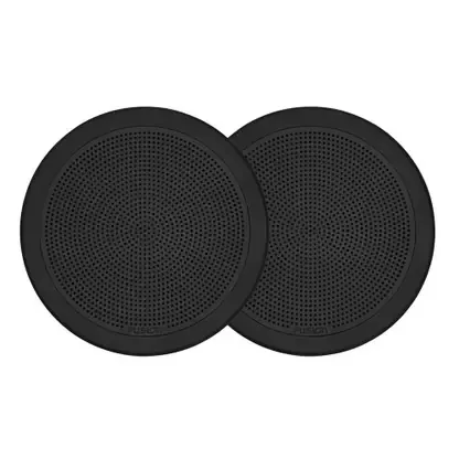 FUSION FM-F65RB FM Series 6.5″ Flush Mount Round Marine Speakers – Black Grill – 120W Save Now