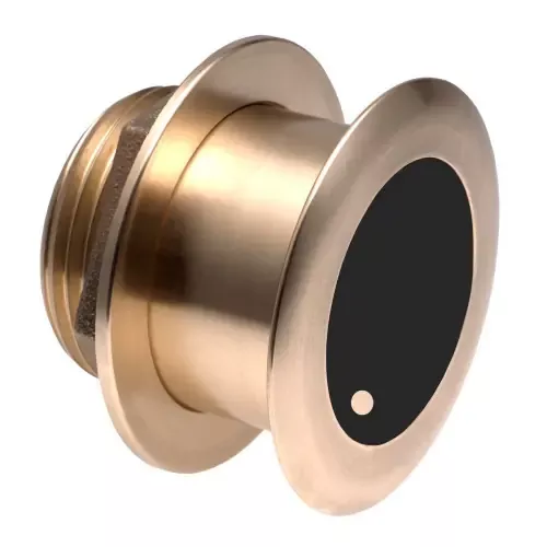 Garmin 010-12181-22 Bronze Thru-hull Wide Beam Transducer w/Depth & Temp – 20 Degree tilt, 8-pin – Airmar B175HW Genuine