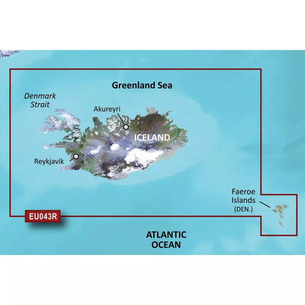 Garmin BlueChart g3 Vision HD - VEU043R - IcelandFaeroe Islands - microSD/SD [010-C0780-00]