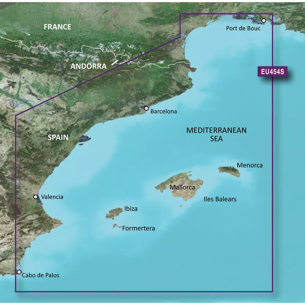 Garmin BlueChart g3 Vision HD - VEU454S - BarcelonaValencia - microSD/SD [010-C0798-00]